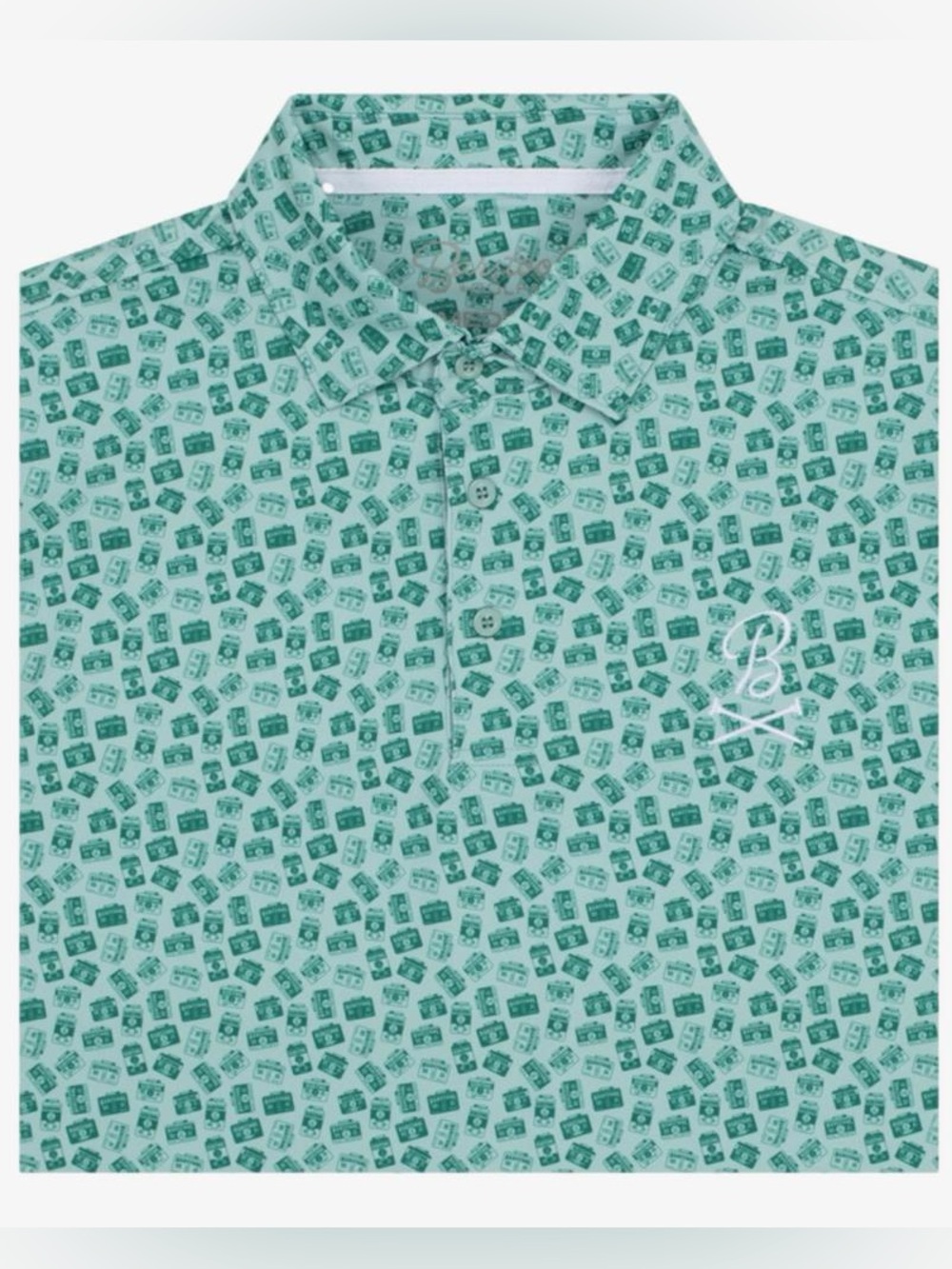 NWT! Barstool Golf Badges Printed Polo, XL